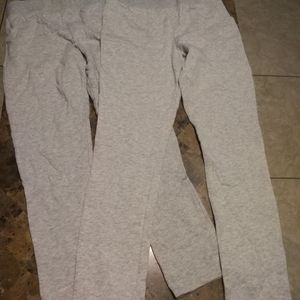 2 pair Grey sweats size 14/16 XL